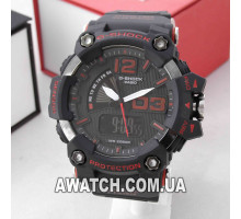 Мужские кварцевые наручные часы G-Shock M296 / Касио на каучуковом ремешке черного цвета