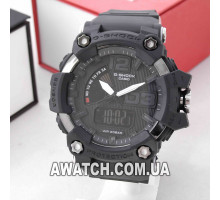 Мужские кварцевые наручные часы G-Shock M296 / Касио на каучуковом ремешке черного цвета