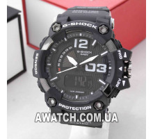 Мужские кварцевые наручные часы G-Shock M296 / Касио на каучуковом ремешке черного цвета