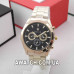 Мужские кварцевые наручные часы Rolex T169 / Ролекс на металлическом браслете золотого цвета