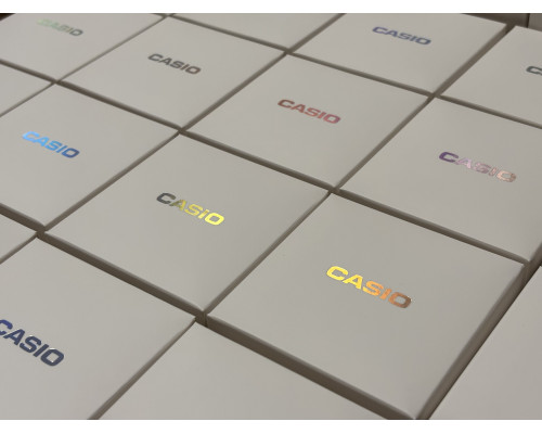 Біла коробка Casio 85х85х55мм самозбірна з подушечкою для годинників та браслетів Біла коробка Casio 85х85х55мм самозбірна з подушечкою для годинників та браслетів