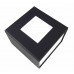 Чорна подарункова картонна коробочка для наручного годинника