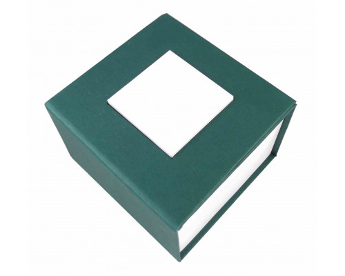 Зелена подарункова картонна коробочка для наручного годинника