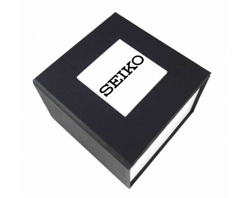 Чорна подарункова картонна коробочка Seiko для наручного годинника