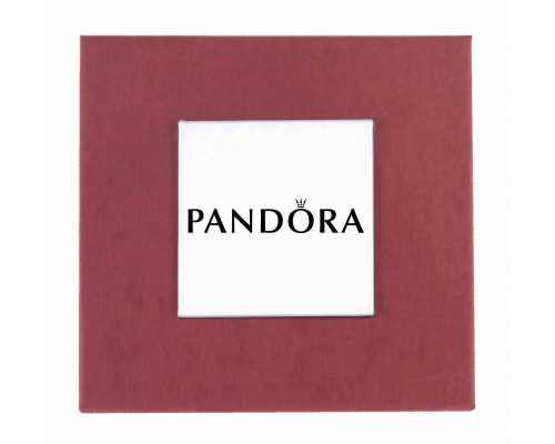 Бордова подарункова коробочка Pandora для наручного годинника та браслетів