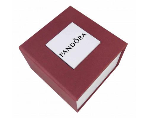 Бордова подарункова коробочка Pandora для наручного годинника та браслетів