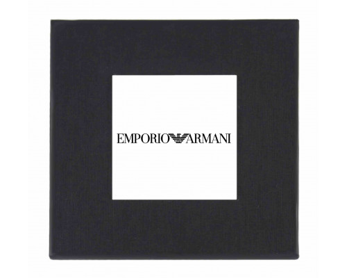 Чорна подарункова картонна коробочка Emporio Armani для наручного годинника